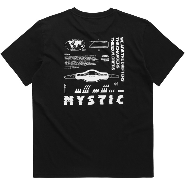2023 Mystic Mens Tactic Tee 35105.24004 - Black